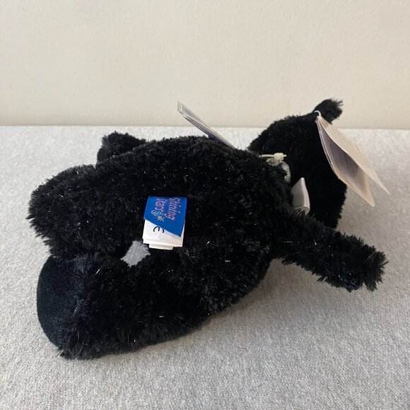 NWT Russ Berrie Shining Stars Sparkly Black Cat Green Eyes Sealed Code 8" 2006 - Picture 5 of 16